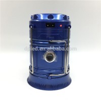 Solar rechargeable camping lantern light