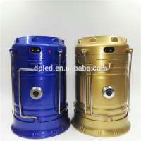 Telescopic solar led camping lantern rechargeable camping lantern light 5900T