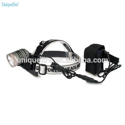 Wholesale UniqueFire Cree XM-L U2 Waterproof LED Rechargeable Headlight led light aluminum alloy material